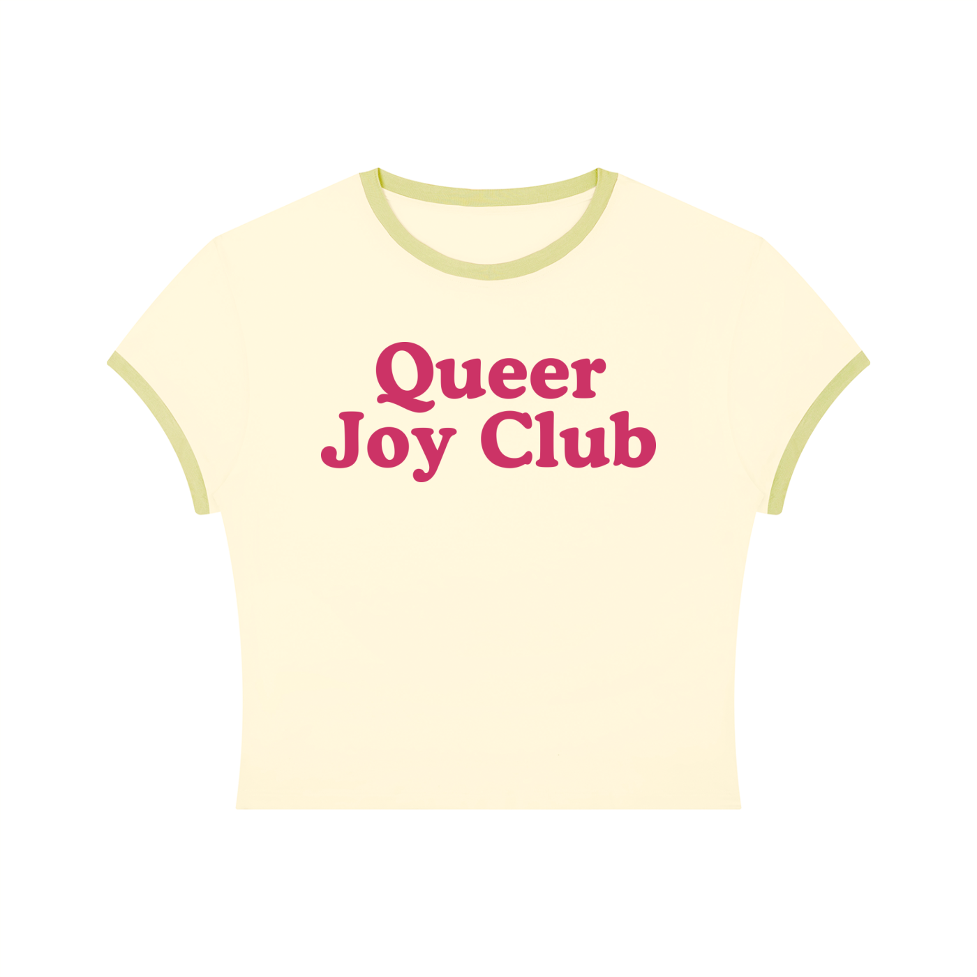 Queer Quotes: Queer Joy Club | Crop Ringer Tee