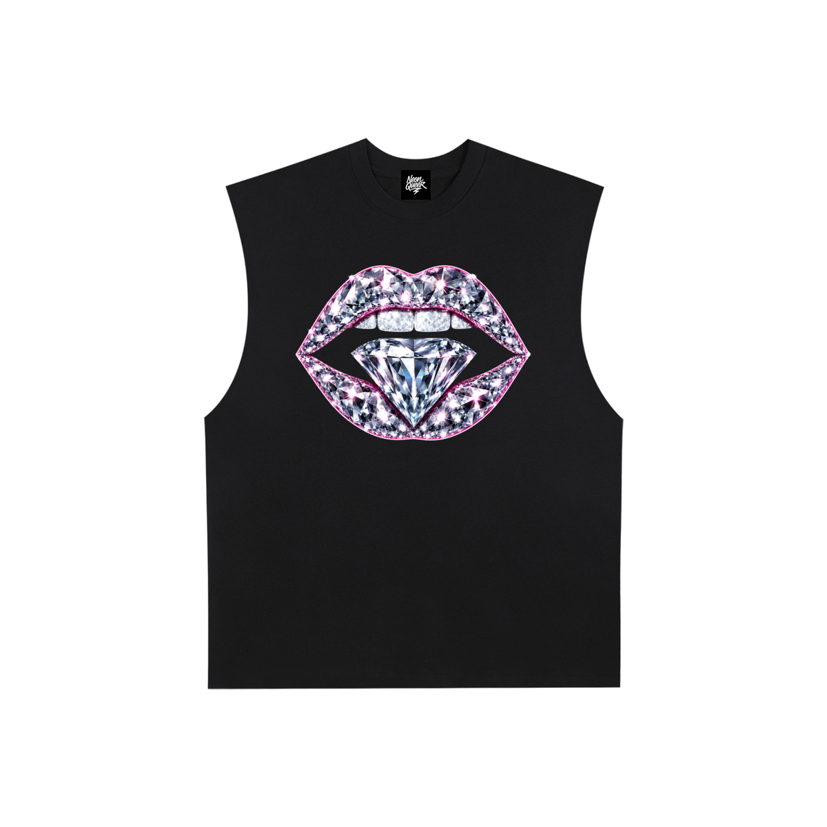 NeonQueer,RichBitch,RawEdgeTank,QueerFashion,LGBTQClothing,StatementTank,AlternativeStreetwear,QueerStyle,CampFashion,DiamondStyle