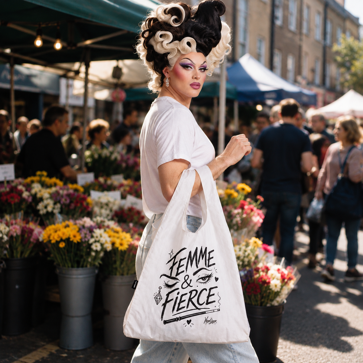 Femme & Fierce | Parachute Shopping Bag