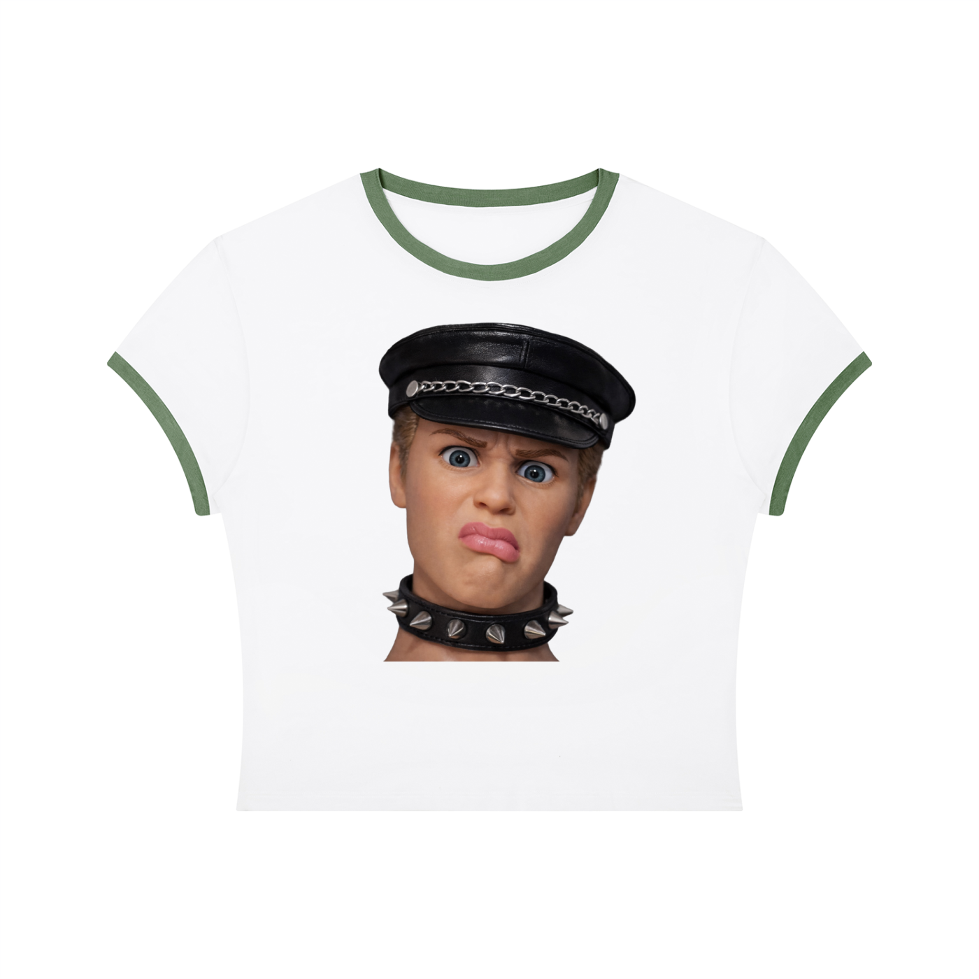 Hot Mess: Kenny Biker | Crop Ringer Tee