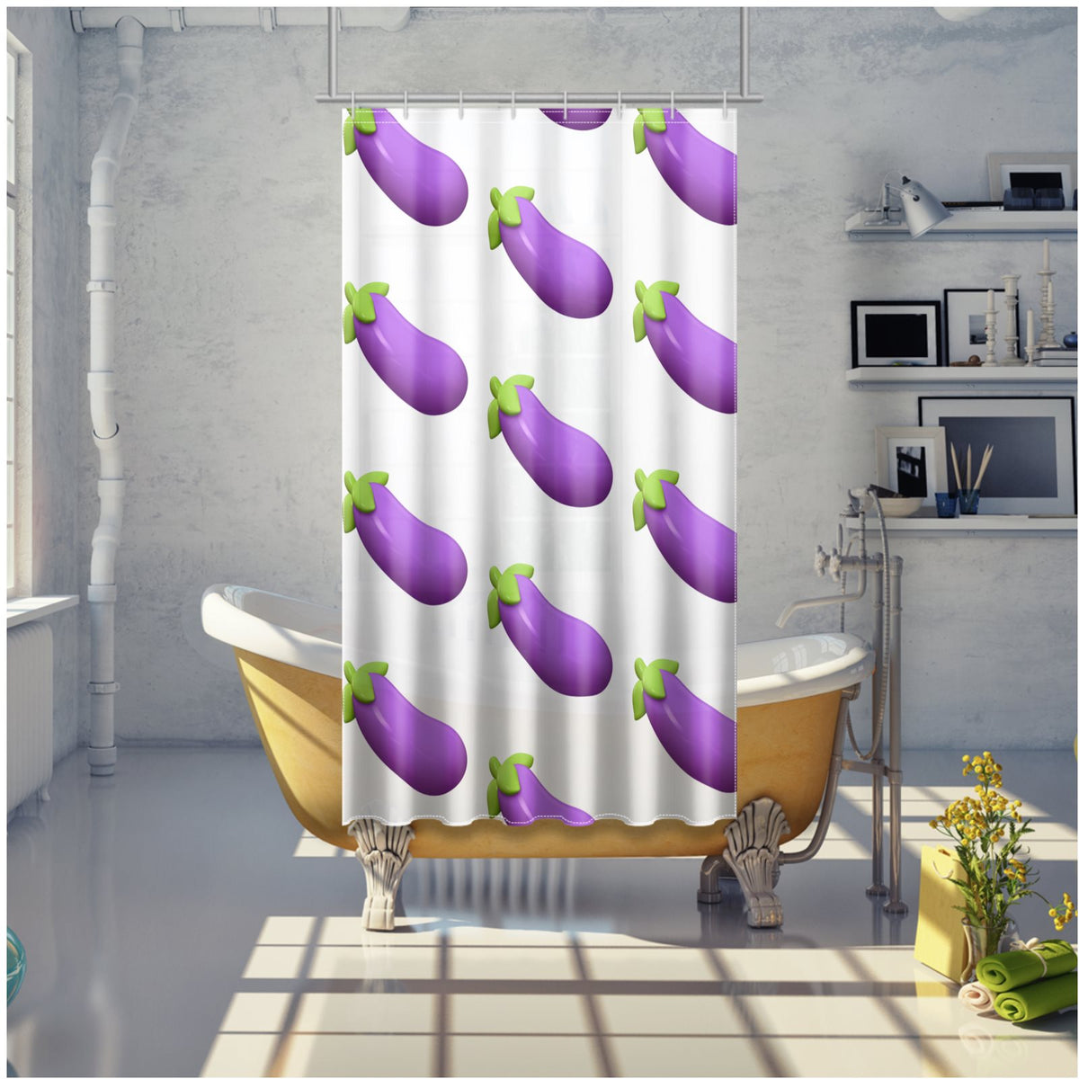 Big Aubergine | Shower Curtain