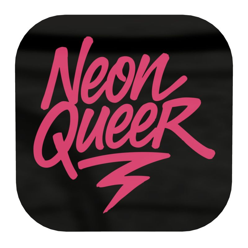 NeonQueer Flash | Wooden Coasters