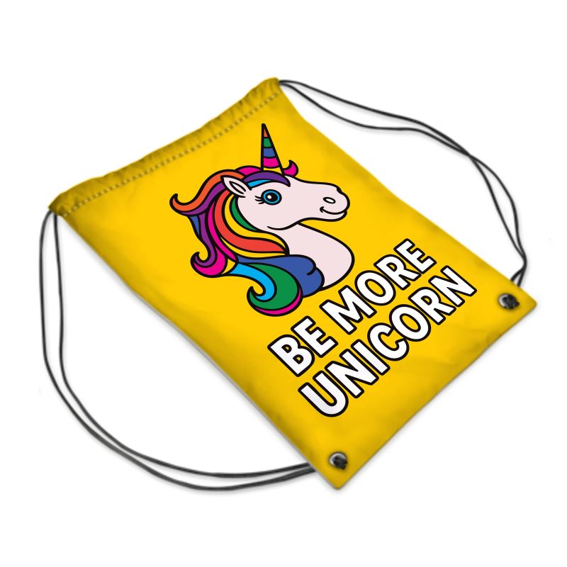 Be More Unicorn | Drawstring Bag