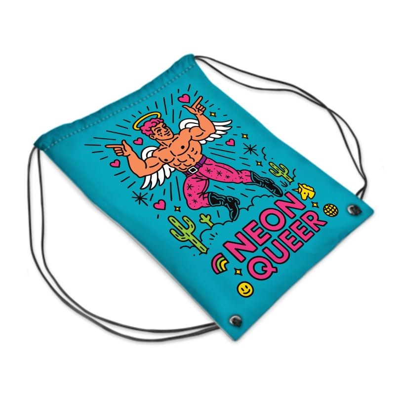 NeonQueer Angel | Drawstring Bag