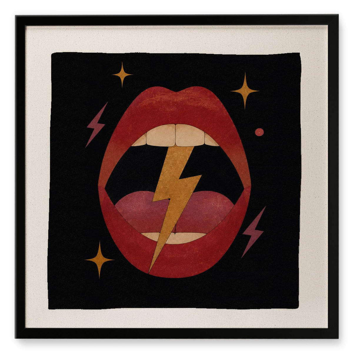 Sexy Electric | Framed Silk Scarf