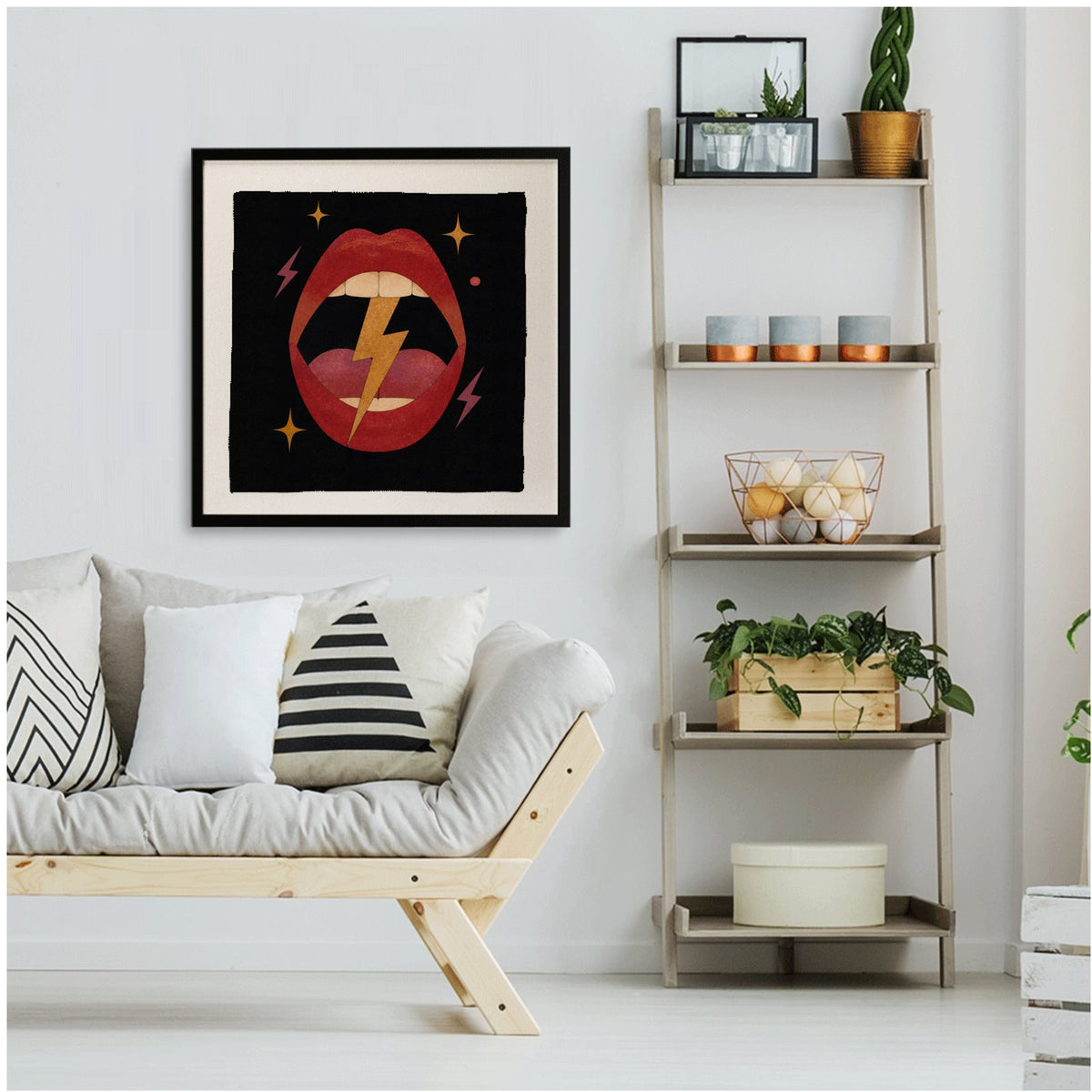 Sexy Electric | Framed Silk Scarf