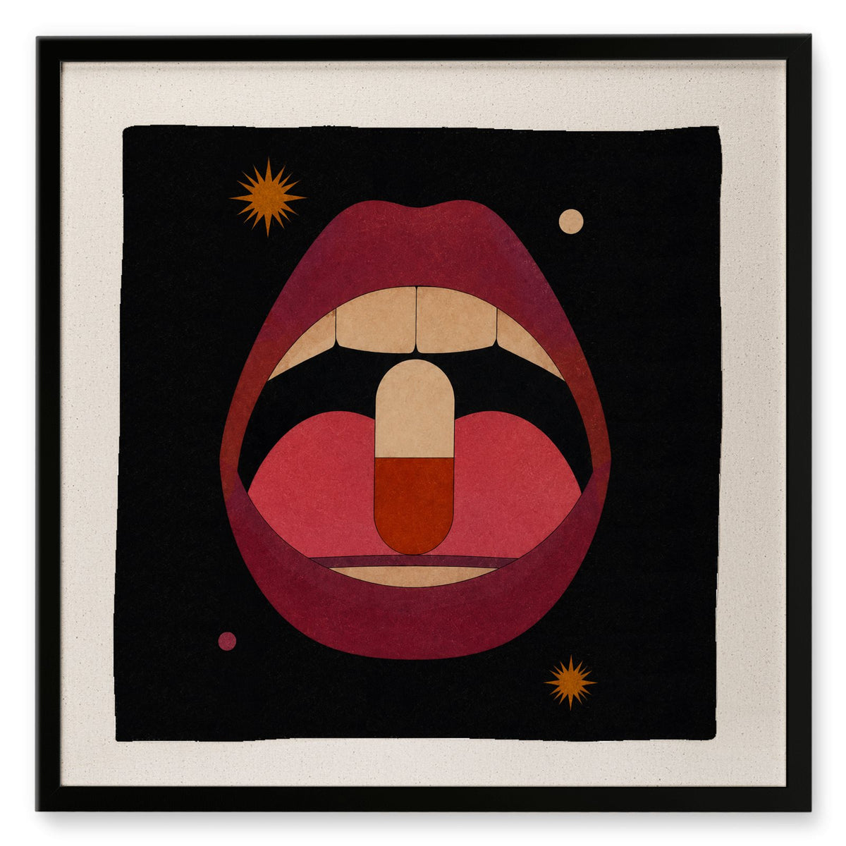Pill Popper | Framed Silk Scarf