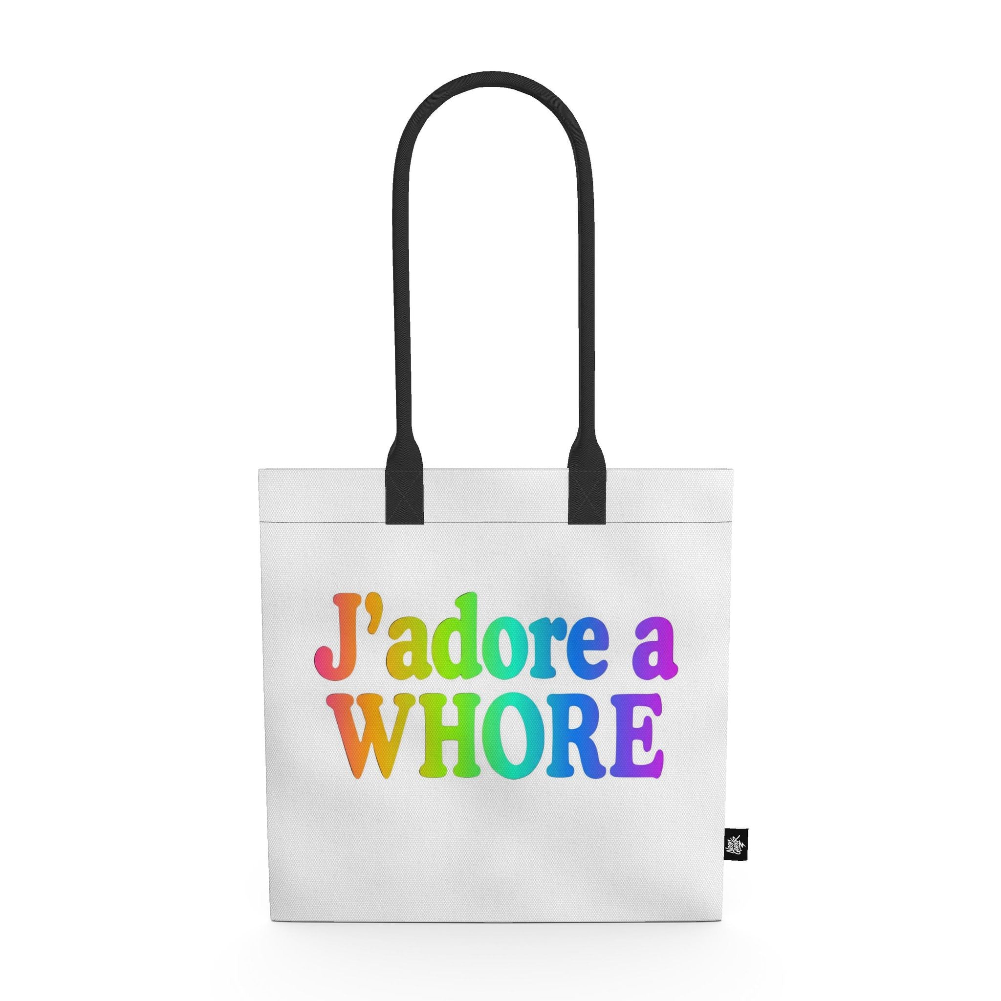 Queer Quotes: J'adore a Wh*re| Tote Bag