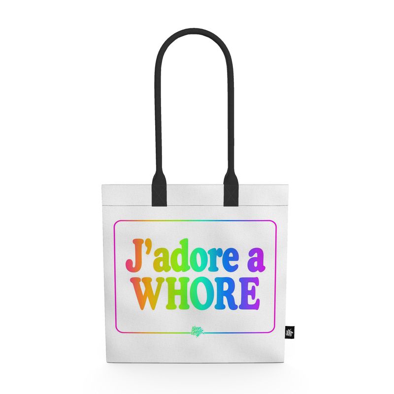 Queer Quotes: J'adore a Wh*re| Tote Bag