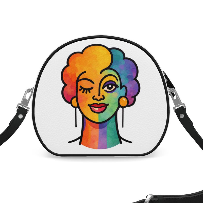 Proud Portraits: Femme Winker | Round Shoulder Bag