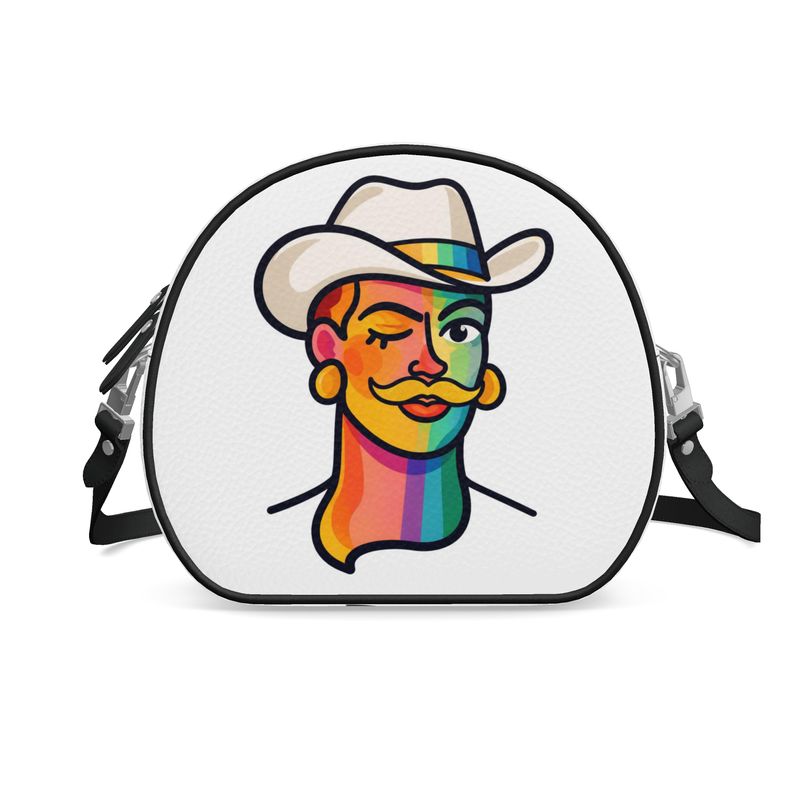 Proud Portraits: Cowboy | Round Shoulder Bag