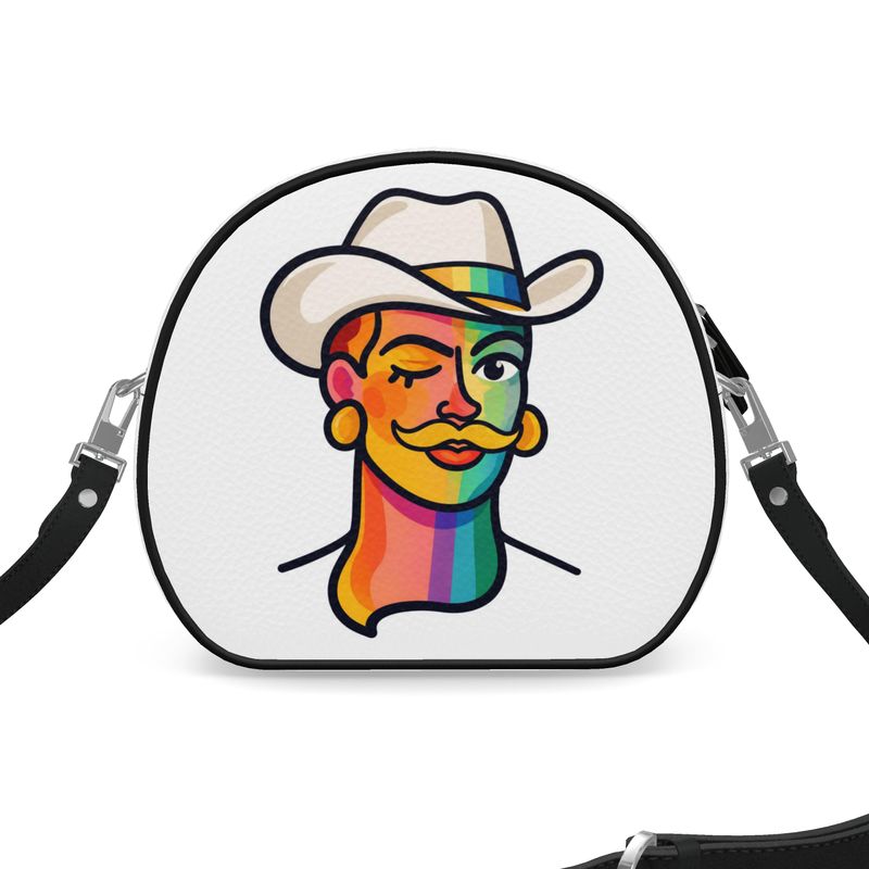 Proud Portraits: Cowboy | Round Shoulder Bag