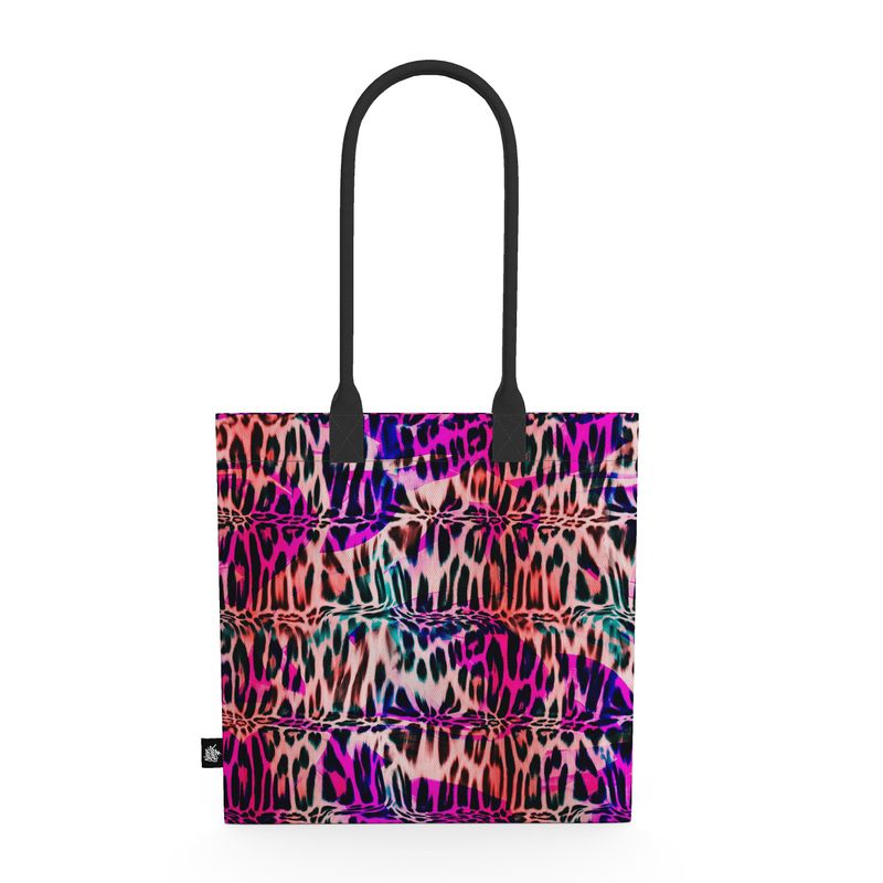 NQ Universe Pattern: Hyperpop Leopard |  Tote Bag