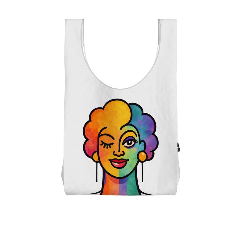 Proud Portraits: Femme Winker | Parachute Shopping Bag