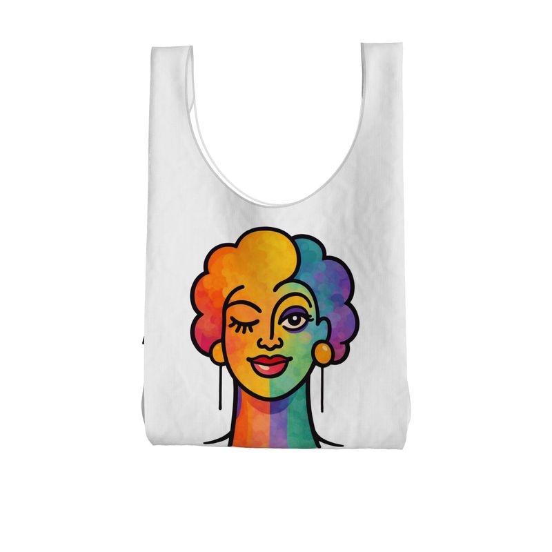 Proud Portraits: Femme Winker | Parachute Shopping Bag