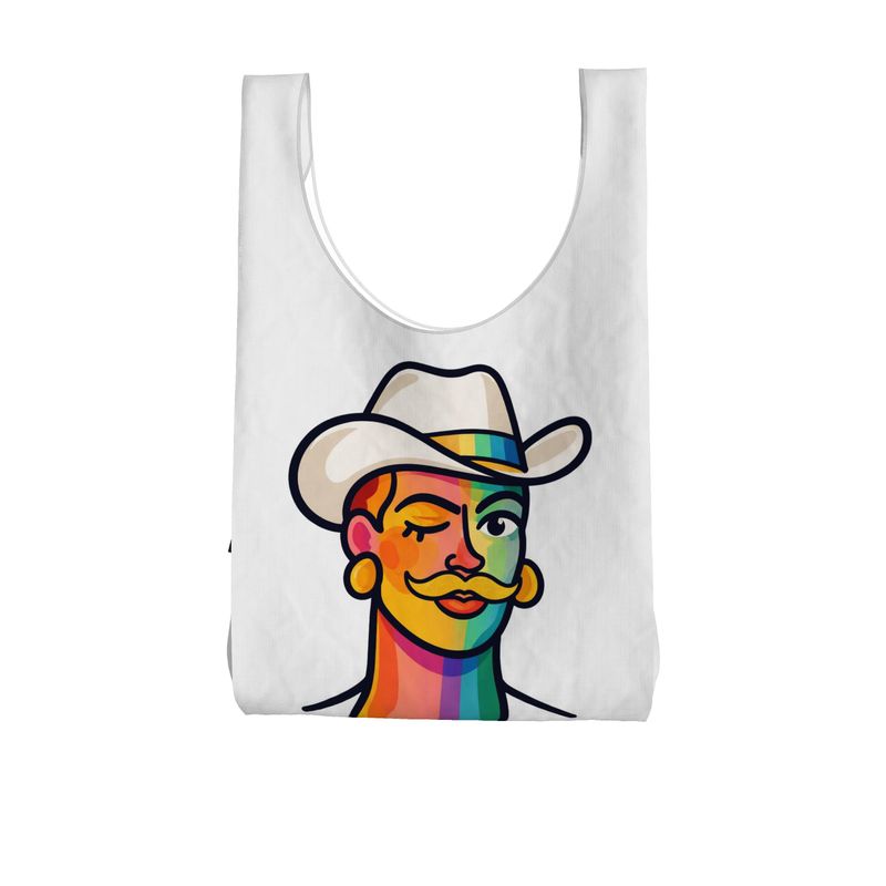 Proud Portraits: Cowboy | Parachute Shopping Bag