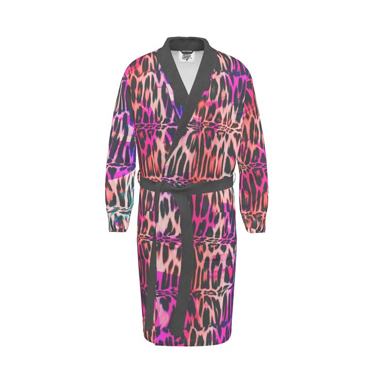 NQ Universe Pattern: Hyperpop Leopard | Dressing Gown