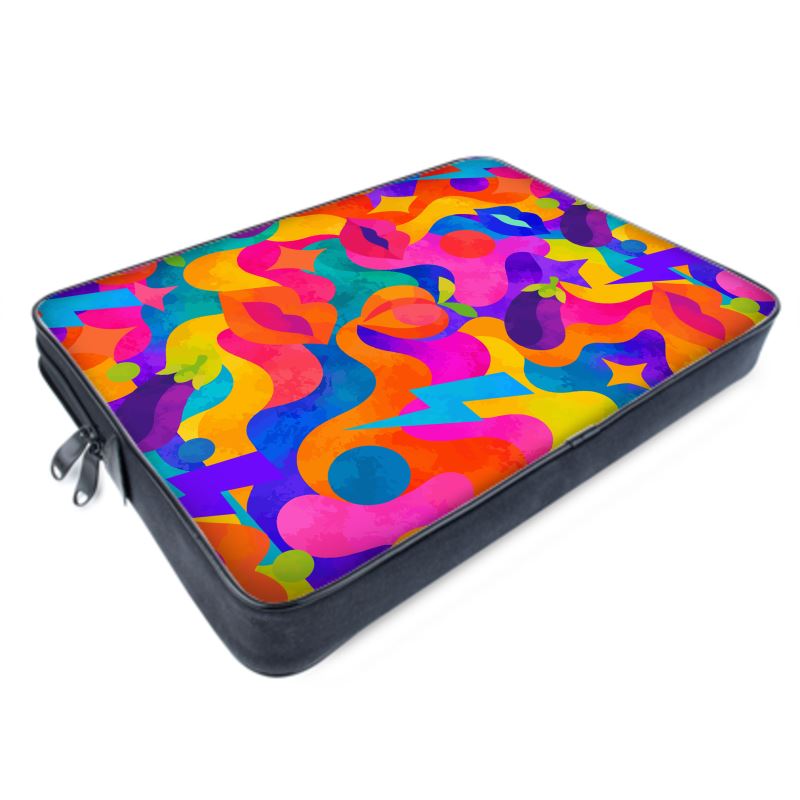 NQ Universe Pattern: Pop Psychedelic | Laptop Bags