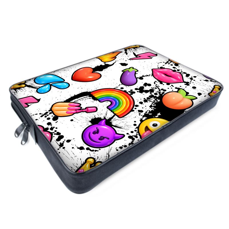 NQ Universe Pattern: Emoji | Laptop Bags