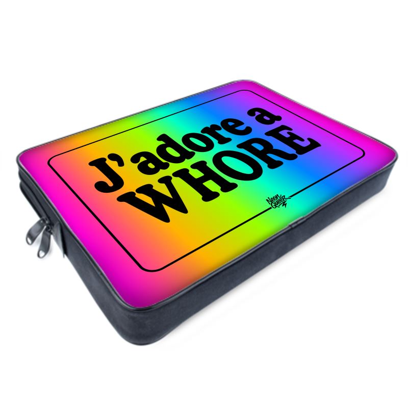Queer Quotes: J'adore a Wh*re | Laptop Bags