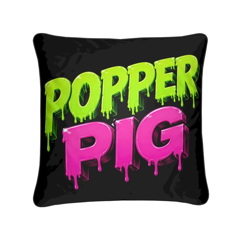 80s Anarchy: Popper Pig | Cushion