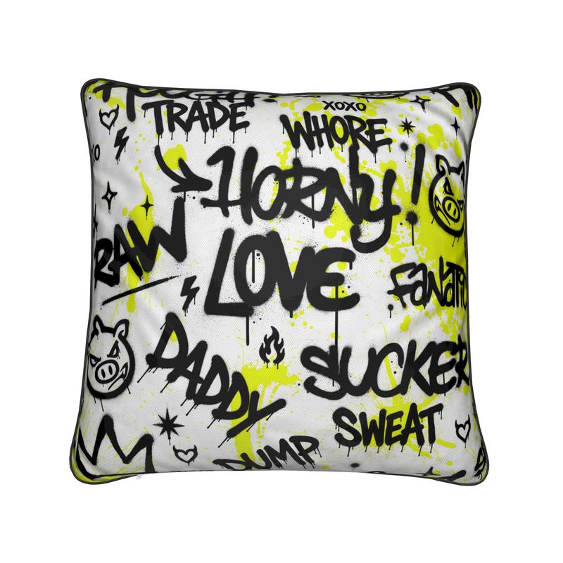 NQ Universe Pattern: Queer Graffiti | Cushion