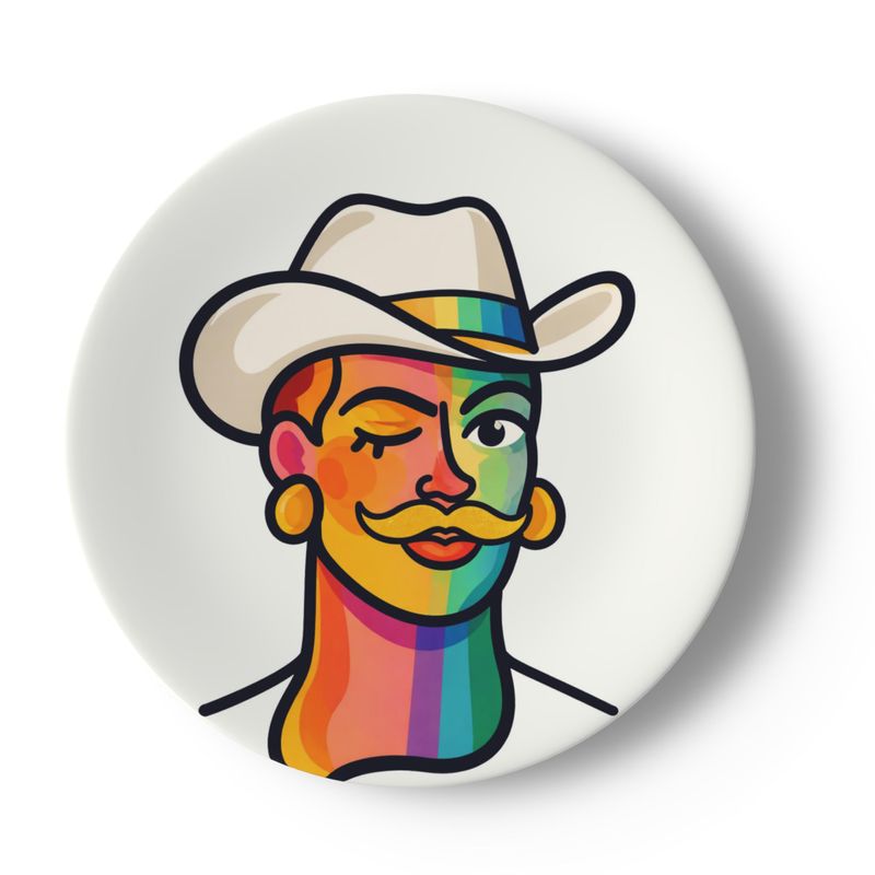 Proud Portraits: Cowboy | China Plates