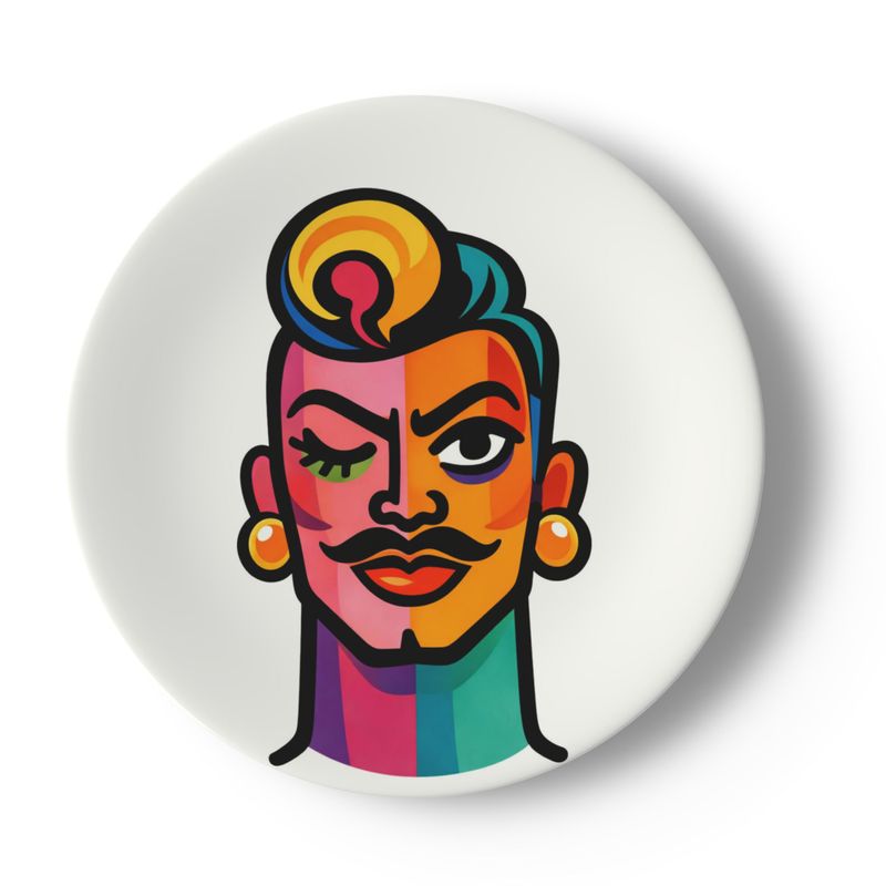 Proud Portraits: Quiff  | China Plates