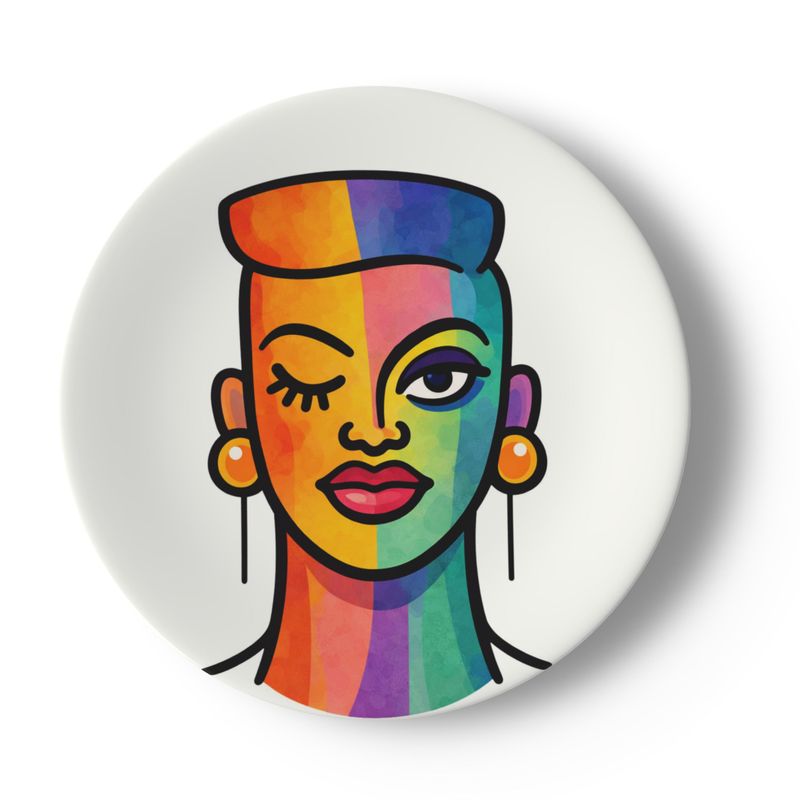 Proud Portraits: Darling D*ke | China Plates