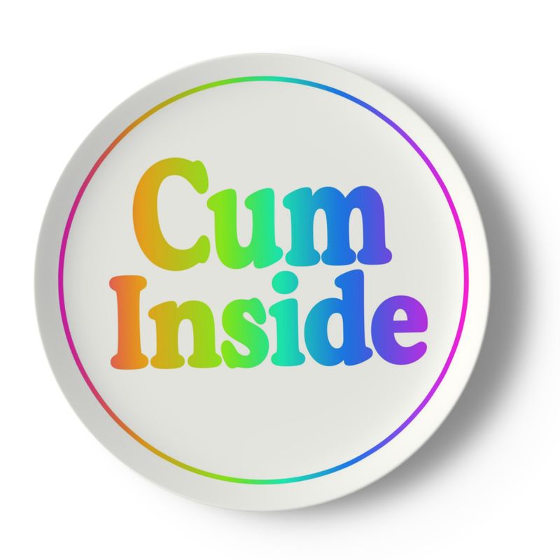 Queer Quotes: Cum Inside | China Plates