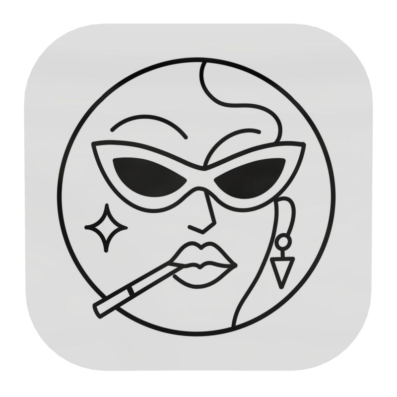 Faggy Queen: D | Wooden Coaster