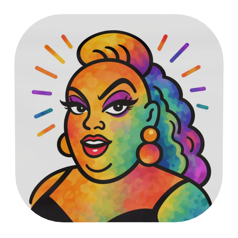 Proud Portraits: Divine | Wooden Coaster