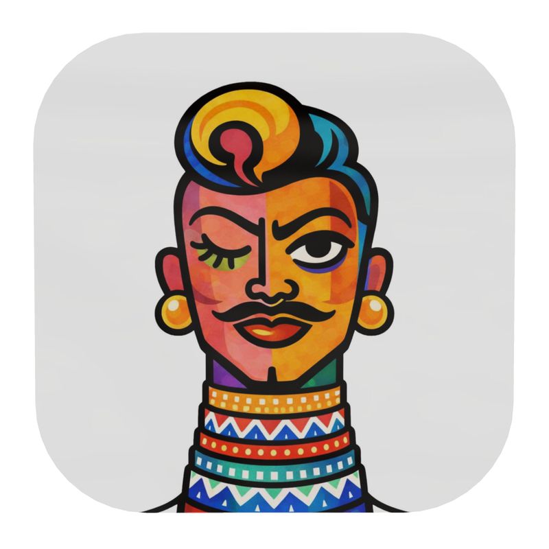 Proud Portraits: Ndebele | Wooden Coaster
