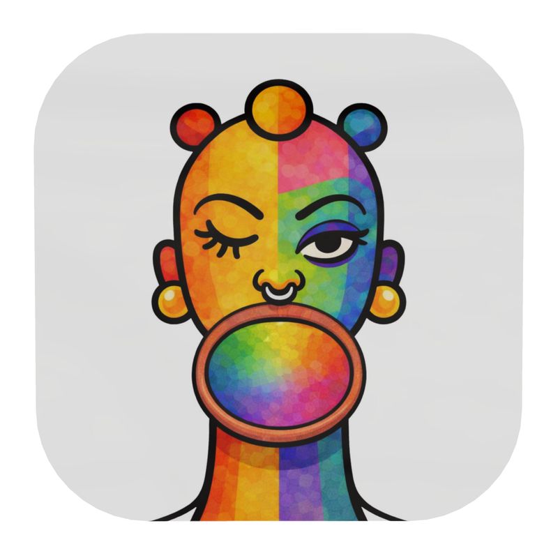 Proud Portraits: Mursi | Wooden Coaster