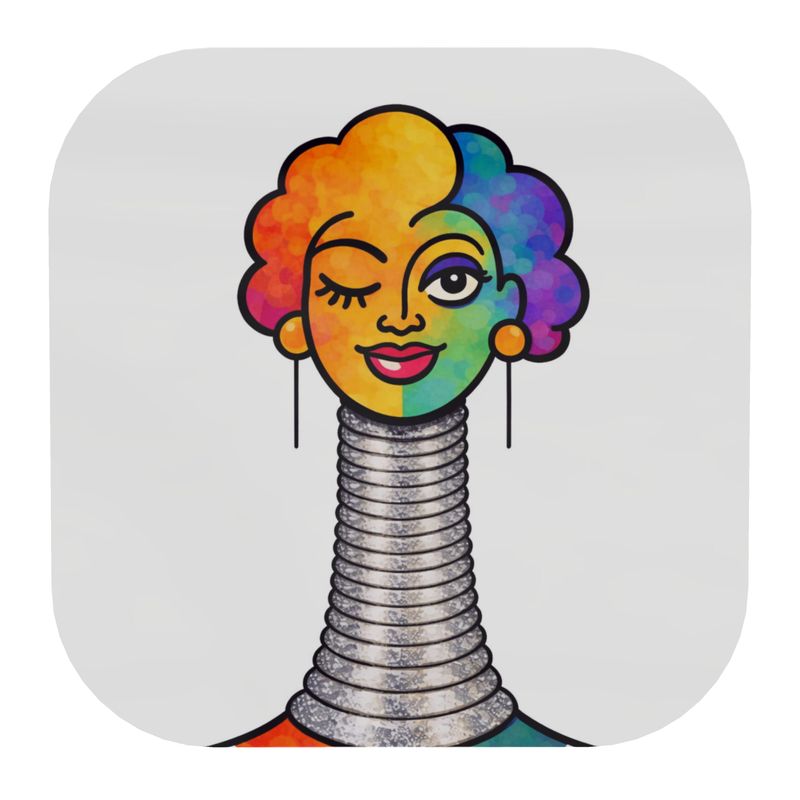 Proud Portraits: Kayan | Wooden Coaster