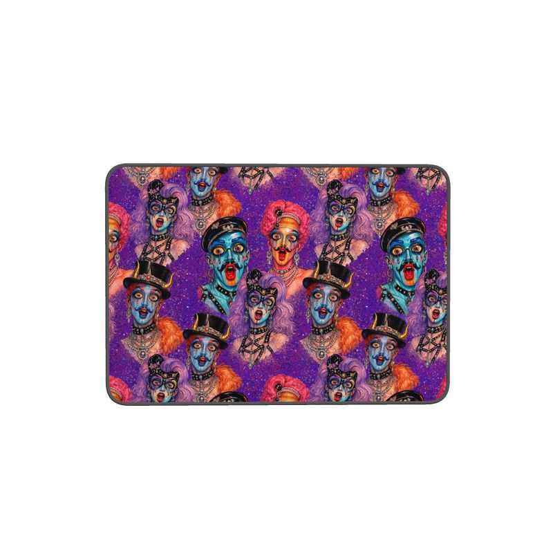 NQ Universe Pattern: Icons on Acid | Bath Mat