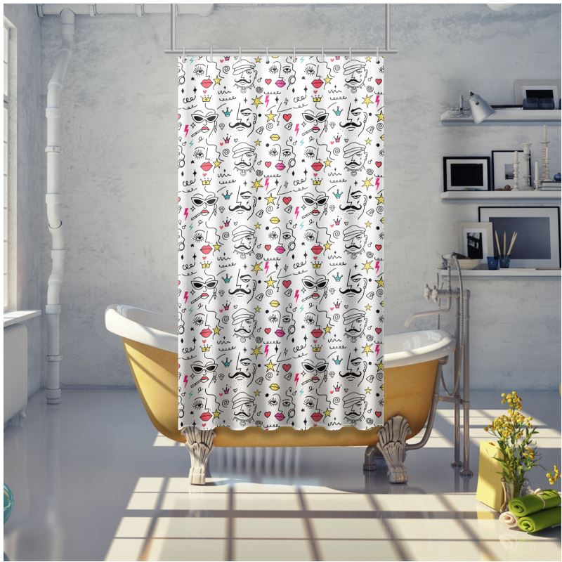 NQ Universe Pattern: Faggy Queens | Shower Curtain