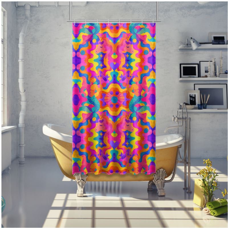NQ Universe Pattern: Atlantis Utopia | Shower Curtain