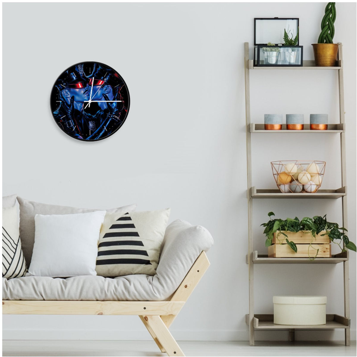 Wall Clocks | Cyber Queen Cop Kissing