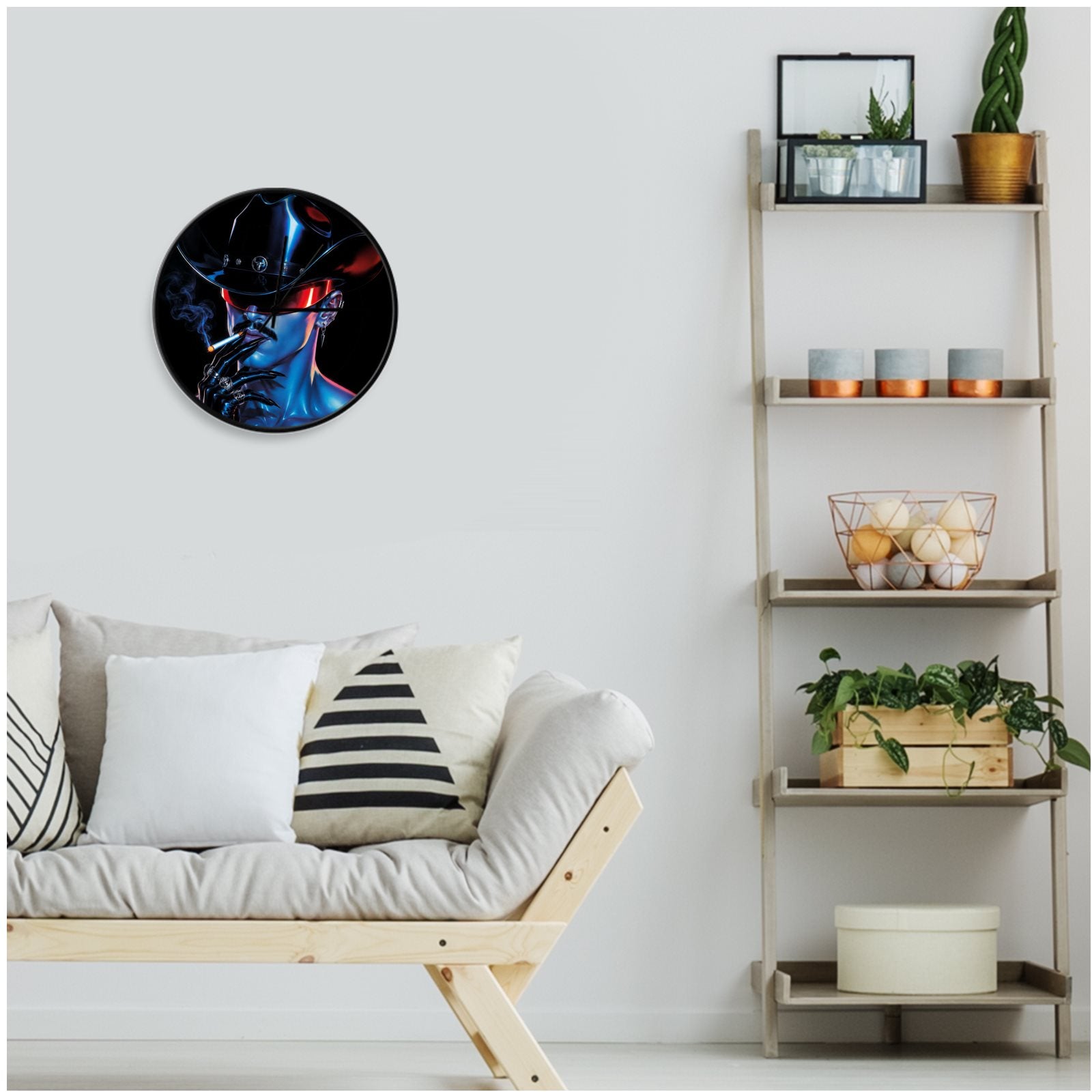 CYBER QUEEN COWGIRL Wall Clocks