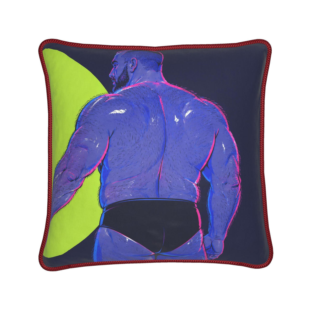 Silk Cushion | Beefcake (Right)