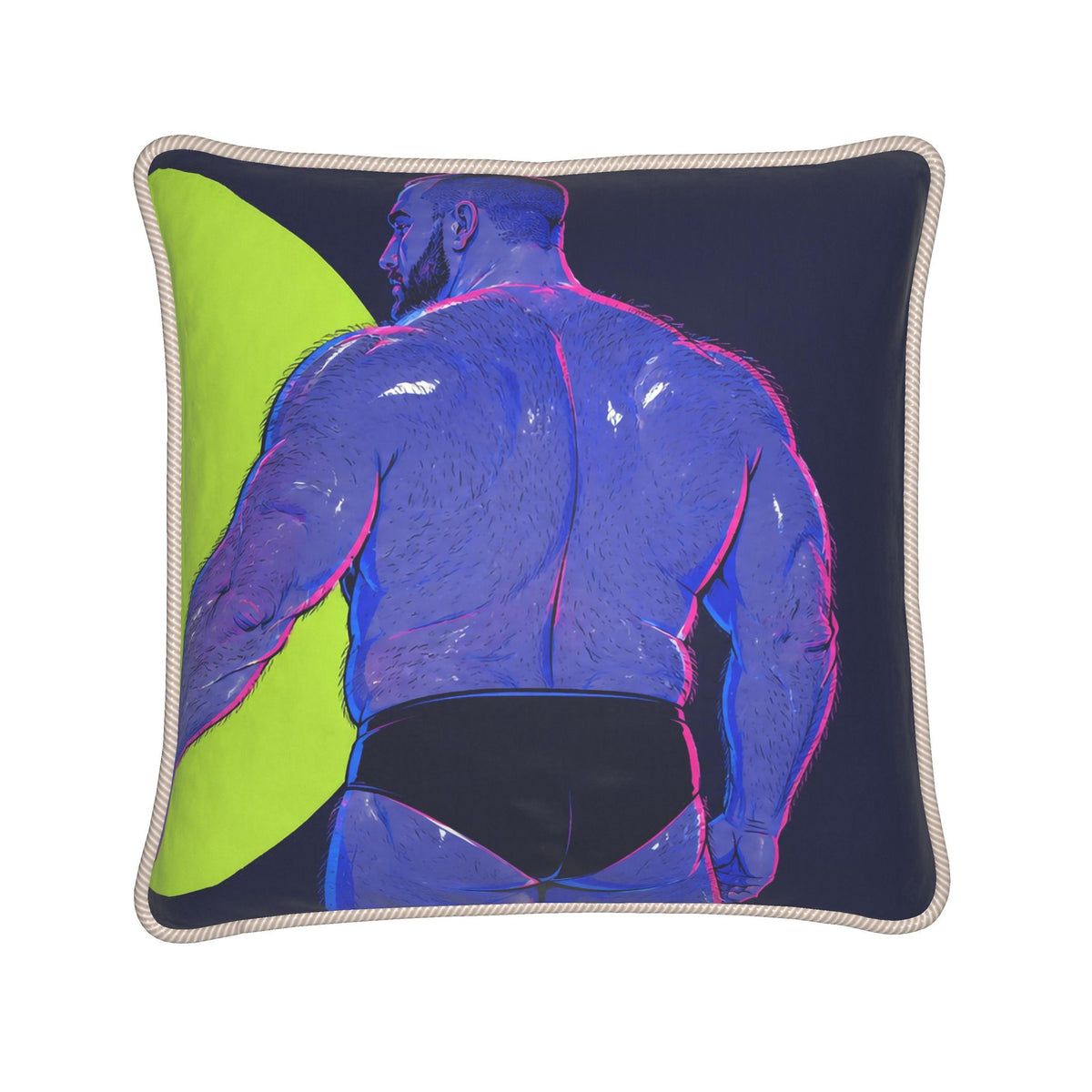 Silk Cushion | Beefcake (Right)