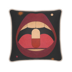 Open Wide (Pill) | Silk Cushion