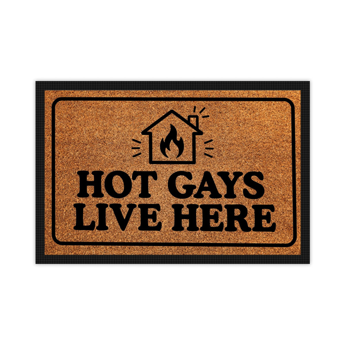 Hot Gays Live Here | Door Mat