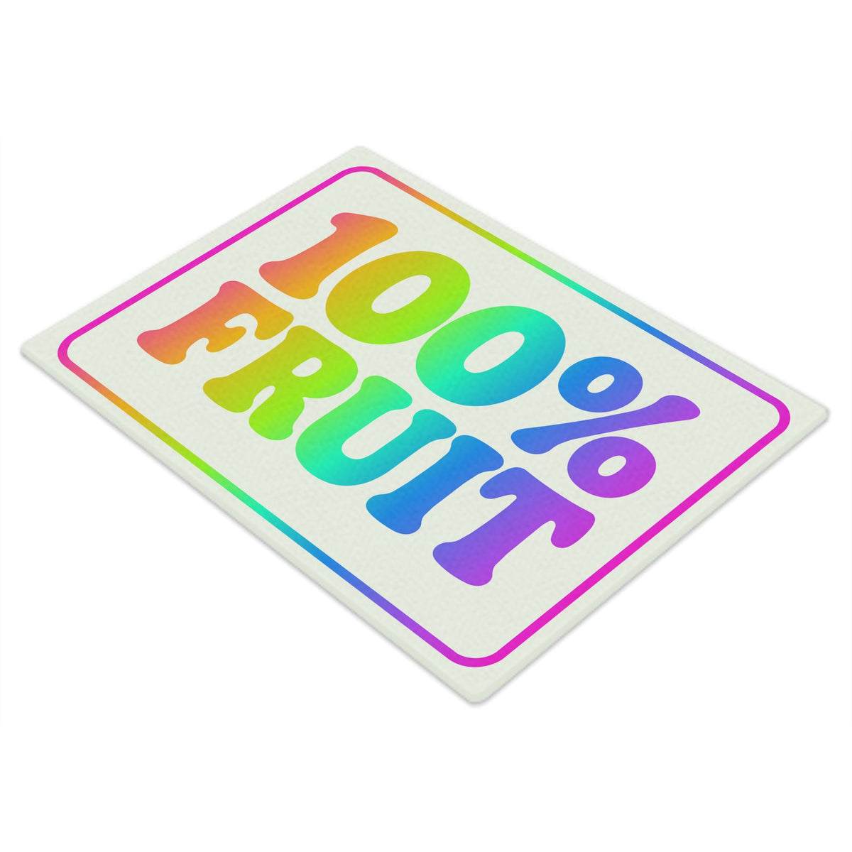 100% Fruit Rainbow | Glass Chopping Board