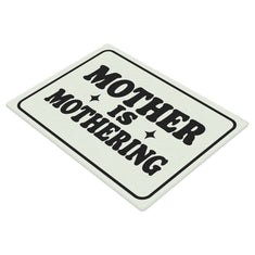Mother is Mothering Mono | Glass Chopping Board