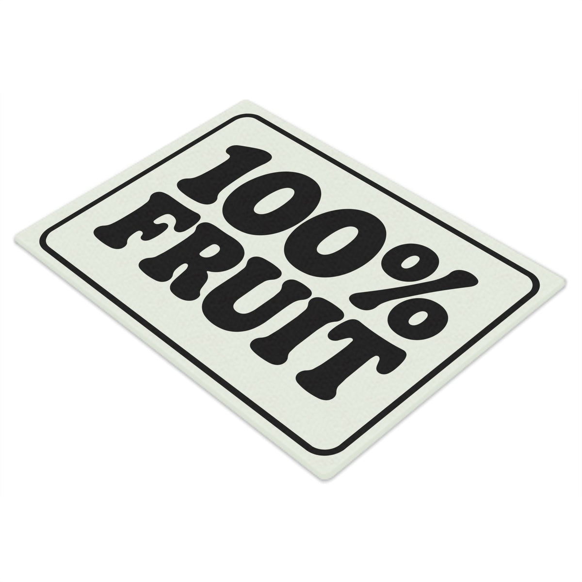 100% Fruit Mono | Glass Chopping Board