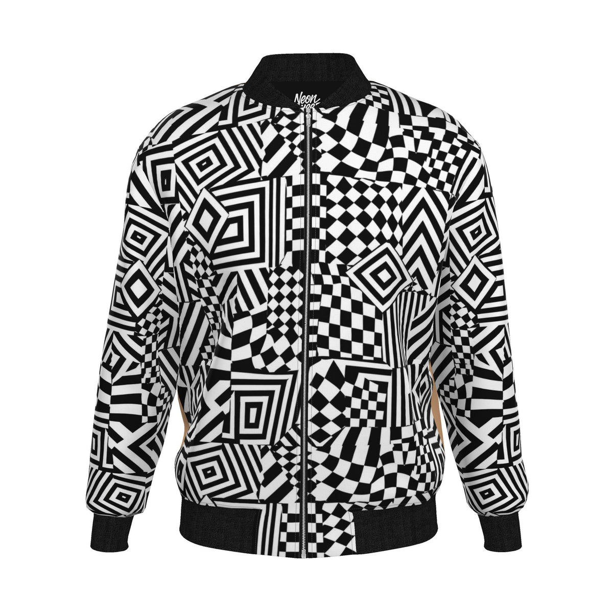 Geometric Open Wide | Bomber Jacket