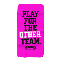 Play for the Other Team | Gym/Travel Microfibre towel (Hot Pink)