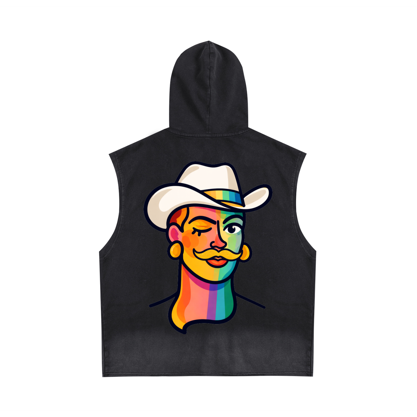 Proud Portraits: Cowboy | Sleeveless Hoodie